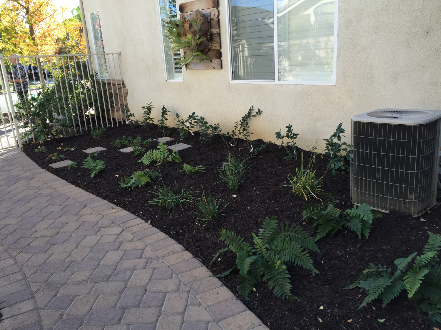 Pavers and shade garden in Murrieta McCabe's Landscape Construction