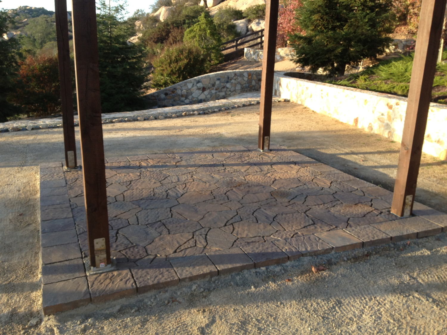 Flagstone pavers in Temecula McCabe's Landscape Construction