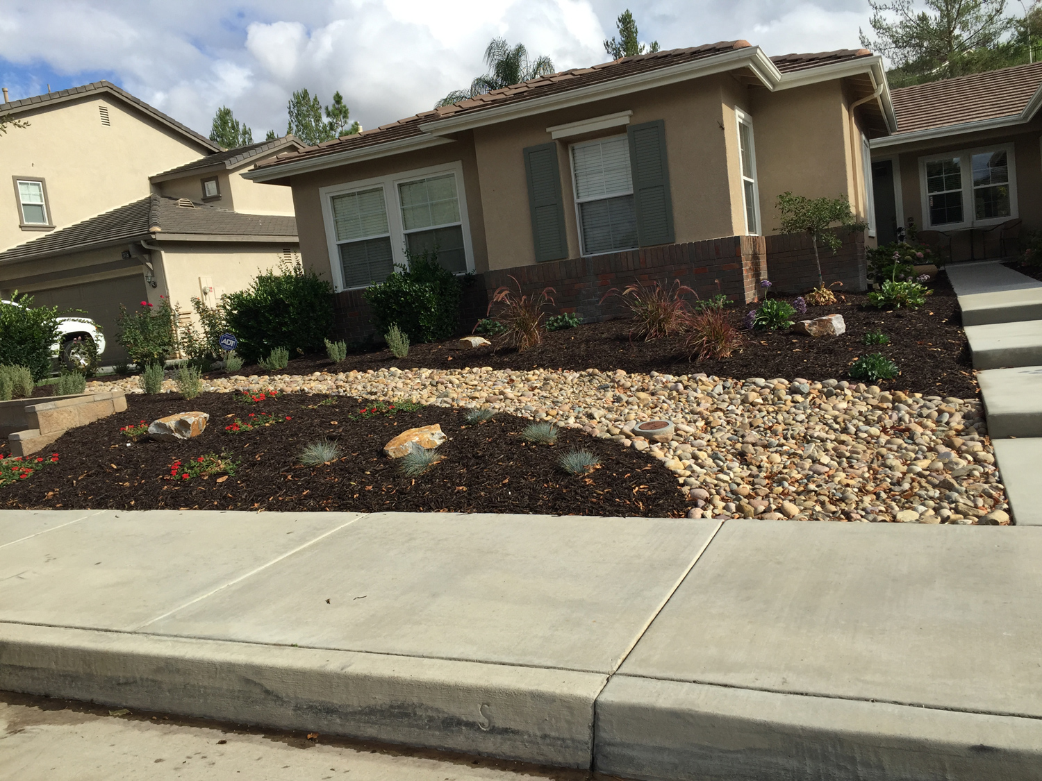 Dry River Stream Bed in Temecula McCabe's Landscape Construction