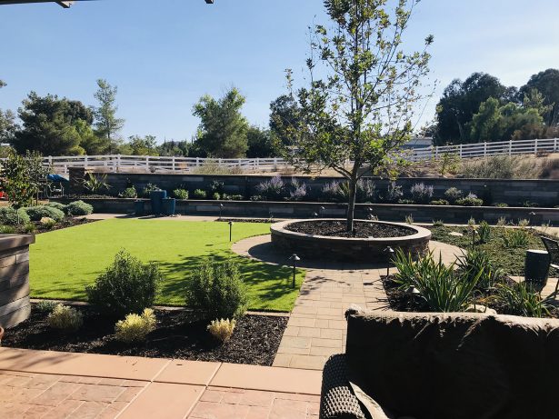 Farmhouse style landscape