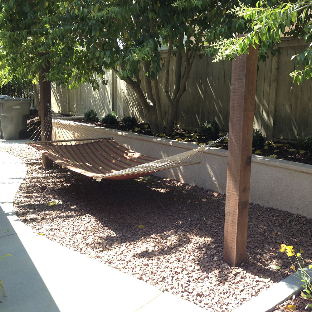 creating the perfect backyard hammock space